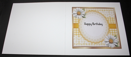Cute Donkeys In Flower Hats With Daisies Yellow Gingham 8x8 Mini Kit by Marion Kimberley-Scott