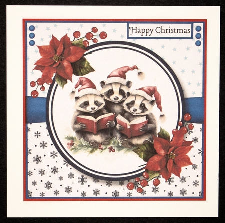 We Wish You a Merry Christmas 8x8 Quick Card #1 by Marion Kimberley-Scott