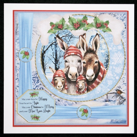 Framed Christmas family card front 3 by Marion Kimberley-Scott