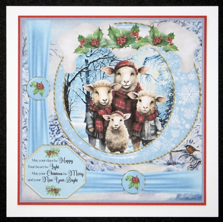 Framed Christmas family card front 4 by Marion Kimberley-Scott