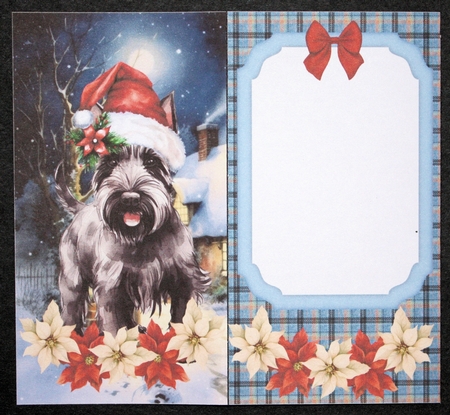 Scottish terrier Christmas money wallet(no verse) 4 by Marion Kimberley-Scott