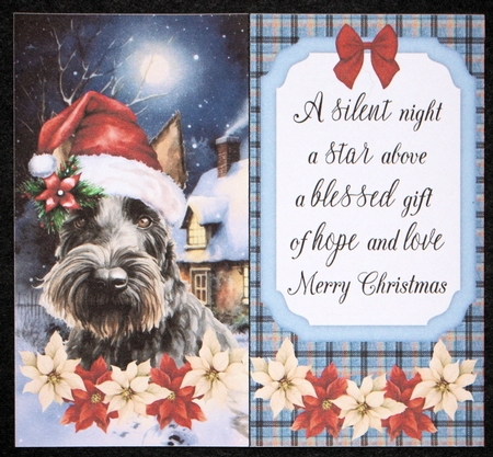 Christmas Scottish terrier money/voucher wallet(with verse) 1 by Marion Kimberley-Scott