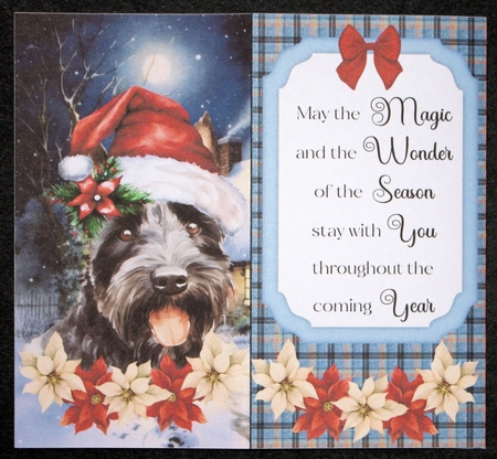 Christmas Scottish terrier money/voucher wallet(with verse) 2 by Marion Kimberley-Scott