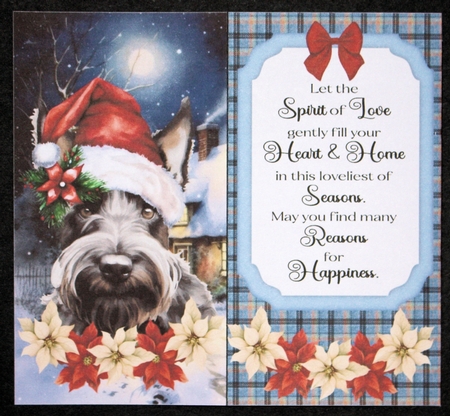 Christmas Scottish terrier money/voucher wallet(with verse) 3 by Marion Kimberley-Scott