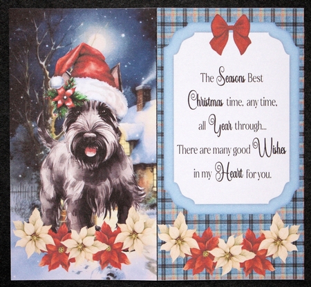 Christmas Scottish terrier money/voucher wallet(with verse) 4 by Marion Kimberley-Scott