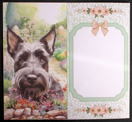 Scottish terrier in garden money/voucher wallet 2 by Marion Kimberley-Scott