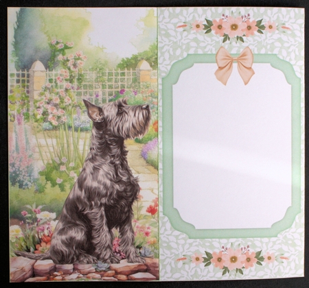 Scottish terrier in garden money/voucher wallet 5 by Marion Kimberley-Scott