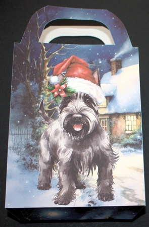Christmas Scottish terrier gift bag 5 by Marion Kimberley-Scott