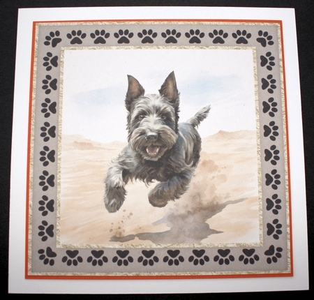 3 Desert Scottish terrier card fronts/toppers 2 by Marion Kimberley-Scott