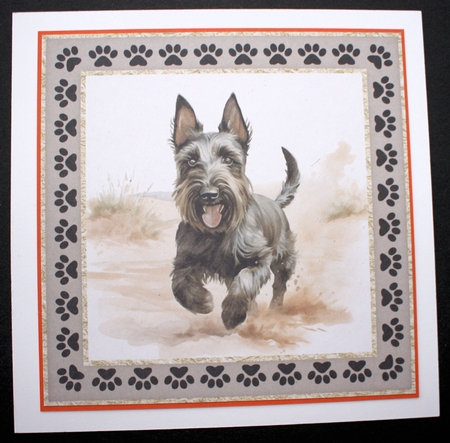 3 Desert Scottish terrier card fronts/toppers 3 by Marion Kimberley-Scott