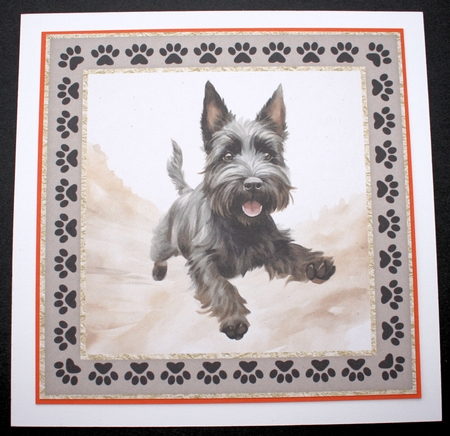 3 Desert Scottish terrier card fronts/toppers 6 by Marion Kimberley-Scott