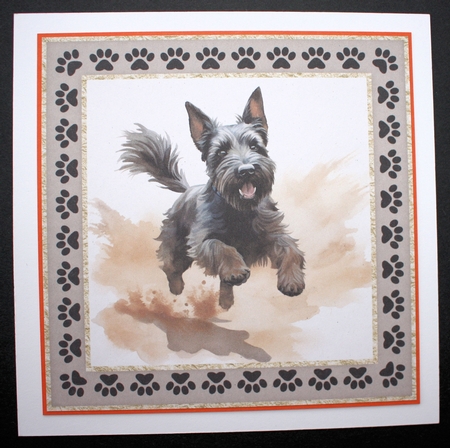 3 Desert Scottish terrier card fronts/toppers 7 by Marion Kimberley-Scott