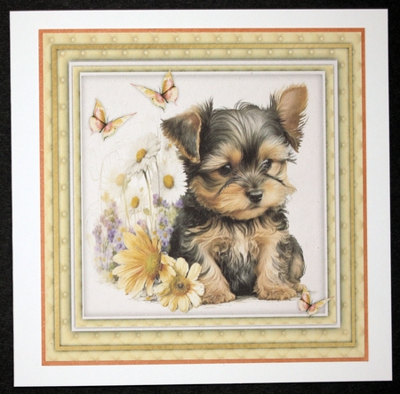 8x8 Mini Kit, Gorgeous Yorkie and Butterflys by Marion Kimberley-Scott