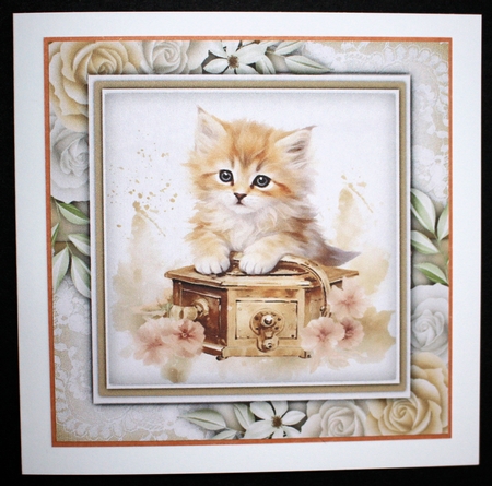 8x8 Mini Kit, Beautiful Musical Kitten by Marion Kimberley-Scott