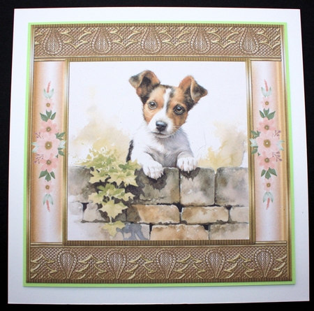 The nosy Jack Russell terrier card front 1 by Marion Kimberley-Scott