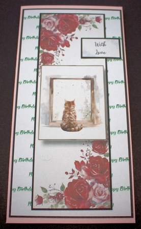 The Cat At The Window 1 Lge DL Multi Topper Kit (inc 8 cats) by Marion Kimberley-Scott
