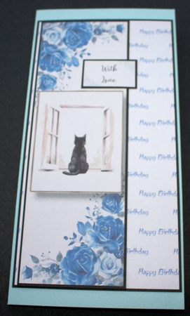 The Cat At The Window 2 Lge DL Multi Topper Kit (inc 8 cats) by Marion Kimberley-Scott