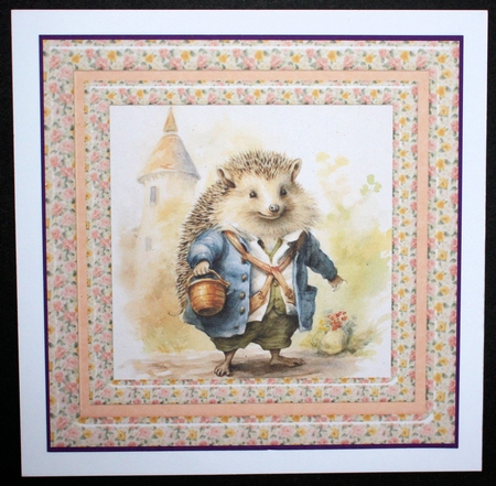 Hedgehog card front 1 by Marion Kimberley-Scott