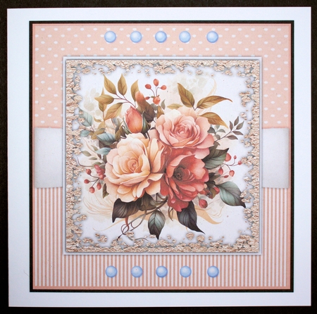 8x8 Mini Kit, Beautiful Vintage Roses by Marion Kimberley-Scott