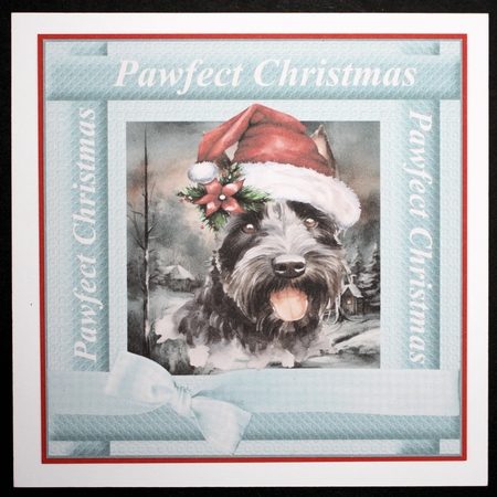 3 Scottish terrier Pawfect Christmas card fronts/toppers 2 by Marion Kimberley-Scott