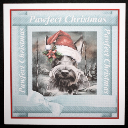 3 Scottish terrier Pawfect Christmas card fronts/toppers 3 by Marion Kimberley-Scott