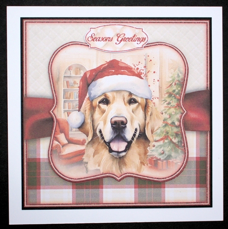 Dogs At Christmas Mini Kit   7X7 by Marion Kimberley-Scott