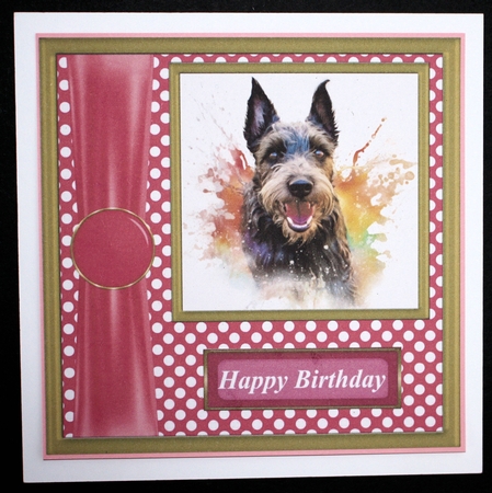 Its all about the splash Scottish terrier card front 14 by Marion Kimberley-Scott