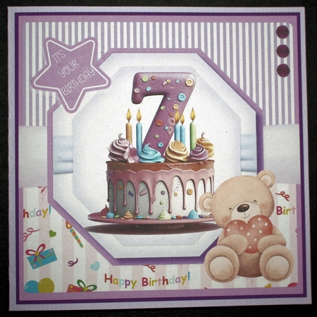 A Special Birthday Cake 8x8 Quick Card Bumper Kit by Marion Kimberley-Scott