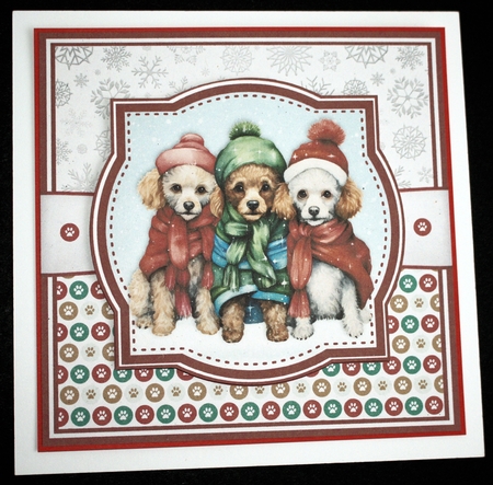 POODLES AT CHRISTMAS by Marion Kimberley-Scott
