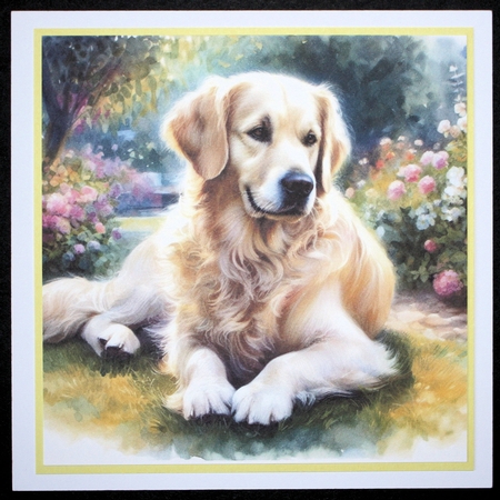 Summer Garden Dog 1 by Marion Kimberley-Scott