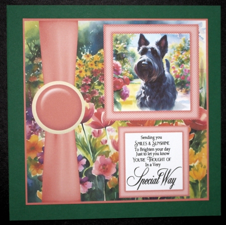 Summer garden pup card front 2 by Marion Kimberley-Scott
