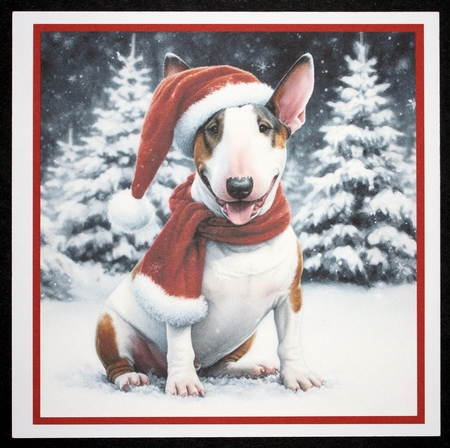 Santa Hat Dogs 14 by Marion Kimberley-Scott