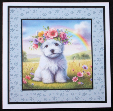 Westie Flower Crown by Marion Kimberley-Scott