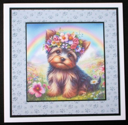 Yorkie Flower Crown  by Marion Kimberley-Scott