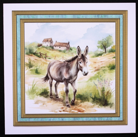 Cute donkey card front 10 by Marion Kimberley-Scott