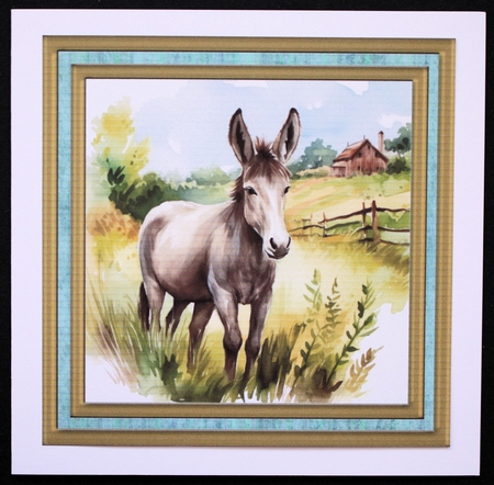Cute donkey card front 11 by Marion Kimberley-Scott