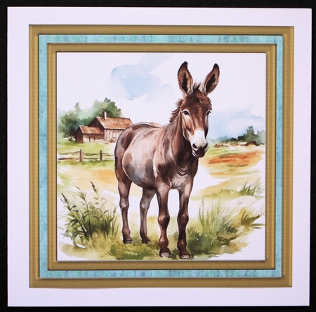 Cute donkey card front 12 by Marion Kimberley-Scott