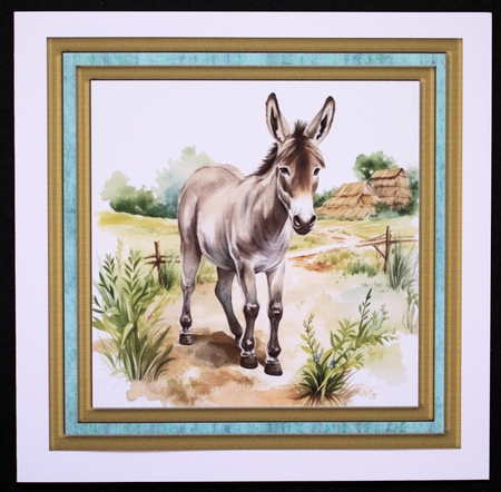 Cute donkey card front 14 by Marion Kimberley-Scott