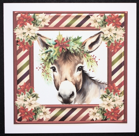 Christmas donkey card front 5 by Marion Kimberley-Scott