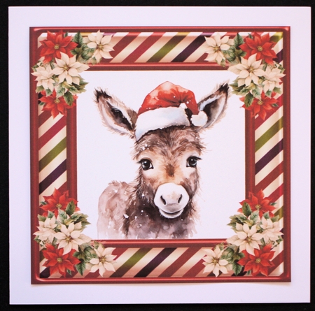 Christmas donkey card front 6 by Marion Kimberley-Scott