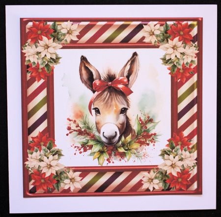 Christmas donkey card front 7 by Marion Kimberley-Scott