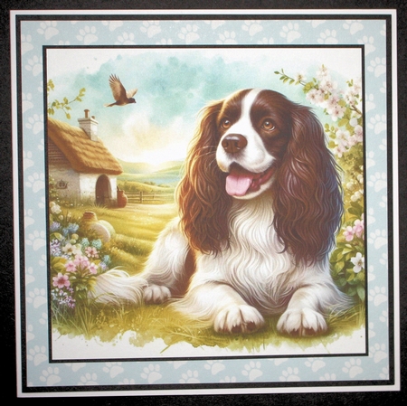 Charming Spring Garden Dogs 4 by Marion Kimberley-Scott