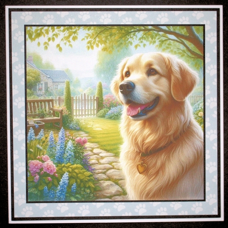 Charming Spring Garden Dogs 8 by Marion Kimberley-Scott