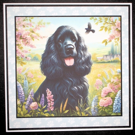 Charming Spring Garden Dogs 9 by Marion Kimberley-Scott