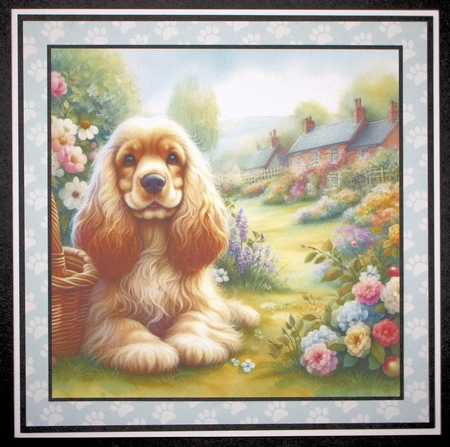 Charming Spring Garden Dogs 11 by Marion Kimberley-Scott