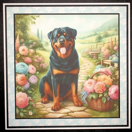Charming Spring Garden Dogs 12 by Marion Kimberley-Scott