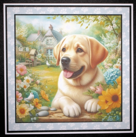 Charming Spring Garden Dogs 15 by Marion Kimberley-Scott