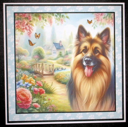 Charming Spring Garden Dogs 13 by Marion Kimberley-Scott