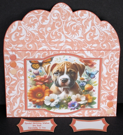 Sweet Little Puppy In The Flowers 2 - Money Wallet by Marion Kimberley-Scott
