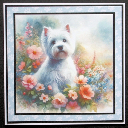 Pastel Garden Dogs 2 by Marion Kimberley-Scott